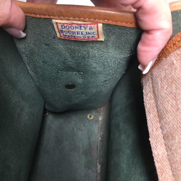 Dooney & Bourke Green Calvary Equestrian Flap All Weather Leather Crossbody Bag - Picture 14 of 16